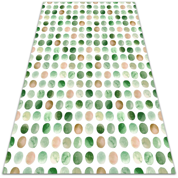Indoor vinyl PVC carpet watercolor dots